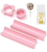 MOOROL Circle Cake Pop Mold for Baking with 50PCS Cake Pop Sticks Bags Ties,Baking Molds for Birt...