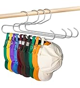 Lomrsiul Hat Storage Organizer for Baseball Caps, Non Slip PVC Coating Hat Holder Max 10 Hats Hat...