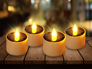 flameless candles solar