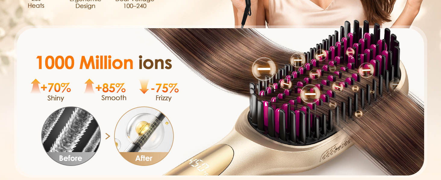 Hair Straightening Brush