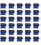 CPR Mask, Disposable CPR Shield Mask Emergency Mask with One-Way Valve Breathing Barrier for Firs...