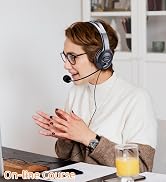 Over Ear USB headphone with mic, USB-C headphone with microphone