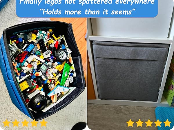 made for lego storage bin has premium quality & safe materials ideal for lego bag storage