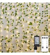 suddus Vine Lights for Bedroom 200 LED Ivy Curtain Lights Plug in Remote | 6.5x6.5ft,Fairy Lights...