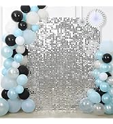Silver Shimmer Backdrop Disco Backdrop Wedding Silver Shimmer Wall Backdrop Panels Christmas Glit...