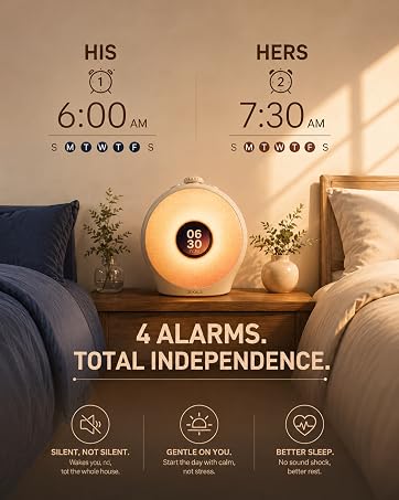dekala sunrise alarm clock for heavy sleepers