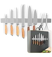 Ninonly 24 Inch Magnetic Knife Holder for Refrigerator, Stainless Steel Double Sided Magnet Knife...
