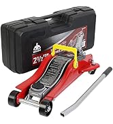 Jack Boss Floor Jack 2.5 Ton (5500 LBs) Hydraulic Low Profile Trolley Car Jack with Portable Stor...