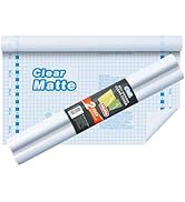 Chell 2 Pack Matte Clear Contact Paper Roll for Books, Crafts and Countertops, Self Adhesive Book...
