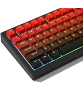 Rainy75 PBT Key caps, Double Shot Shine Through Custom Keycaps, Gradient Keycaps Cherry Profile, ...
