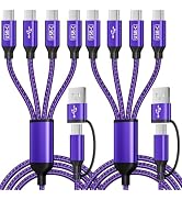 USB C Splitter Multi Charging Cable with 4 USB-C Ports for Multiple Devices | 4 in 2 Multiple cha...