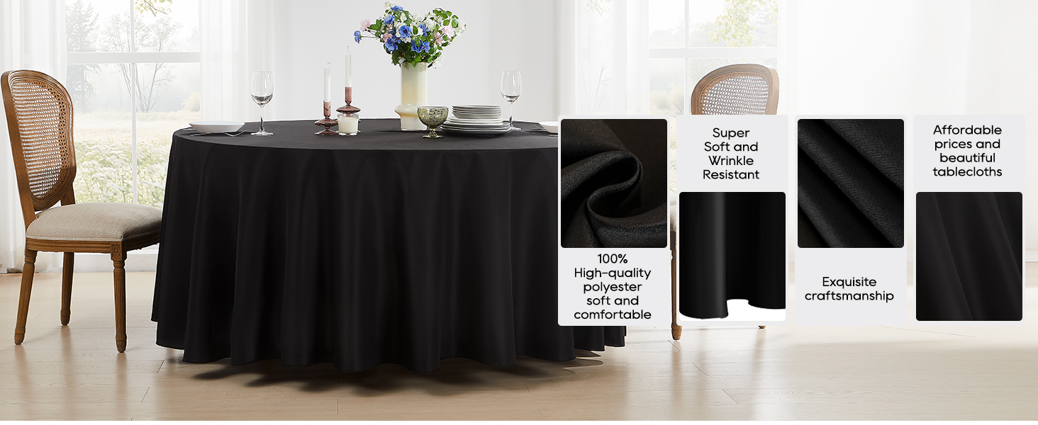 black round Tablecloths