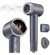Hair Dryer, 160000 RPM Professional High Speed Ionic Blow Dryer 200 Million Negative Ions & Heat-...
