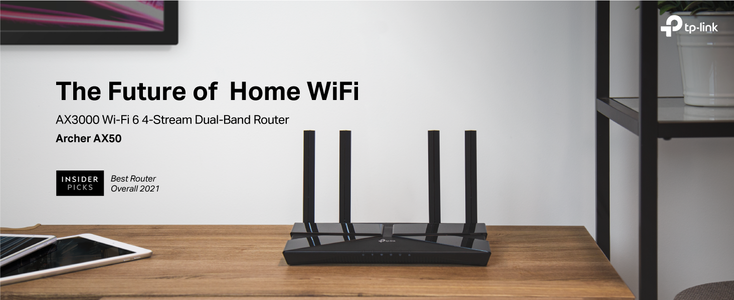 WiFi 6 Dual Band Router - TP-Link AX3000 Archer AX50