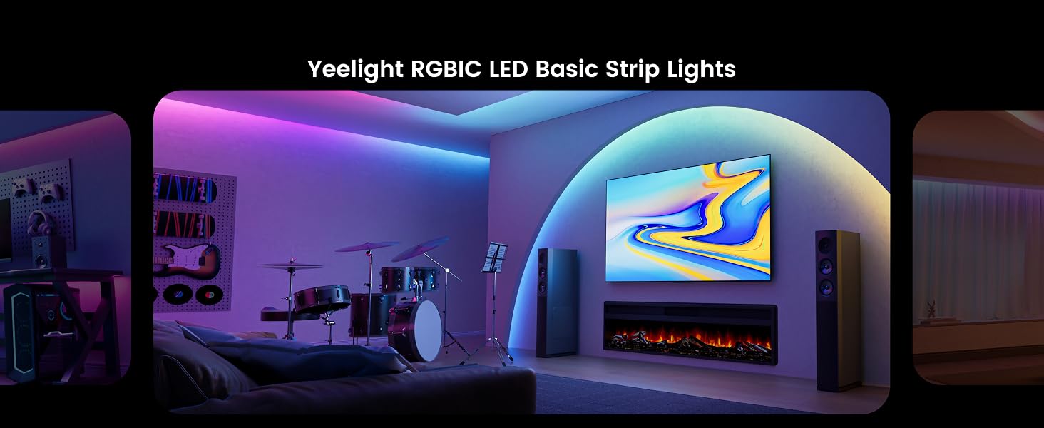 Smart RGBIC Light Strip for bedroom/ Livingroom/ Gaming Room/ Christmas