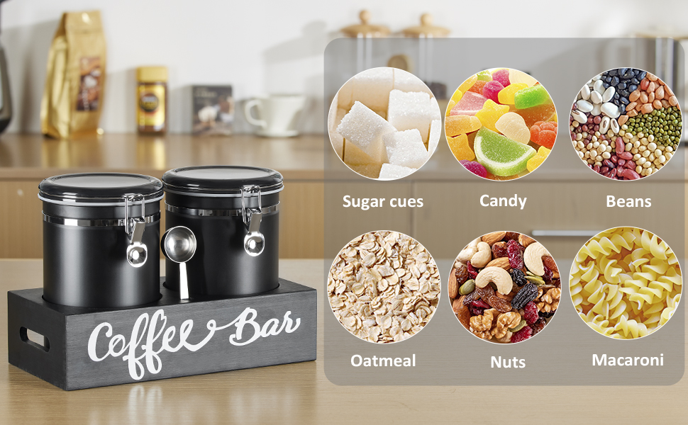 Coffee Canister for Ground Coffee Containers Coffee Station Coffee Bar Accessories Organizer Decor