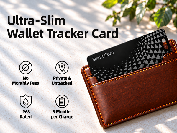 ultra thin all in one wallet tracker card