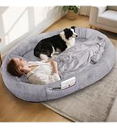 IVY&LANE Human Dog Bed for Adult,Human Sized Dog Bed for People Giant Bean Bag 71