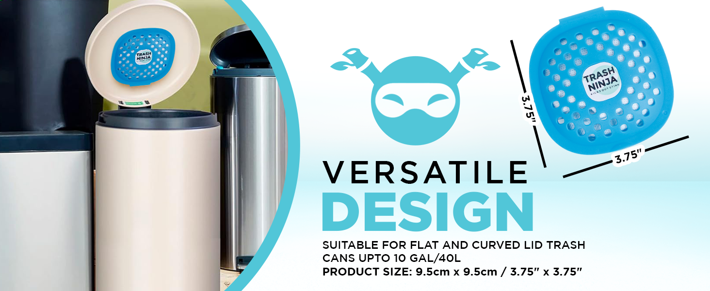 Versatile Design Suitable for Flat and Curved Lid Trash Cans