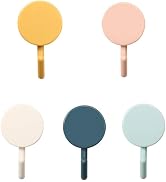 WsjiaboFux 5Pcs Colorful Self Adhesive Hook, Cute Wall Hooks, Towel Hooks, Home Storage ,Stick On...