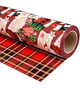 Ulmasinn Reversible Christmas Wrapping Paper Roll - 17