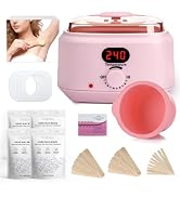 AUZEAL Digital Waxing Warmer For Women, 500ml At Home Waxing Kit With Salon Results, Wax Warmer f...