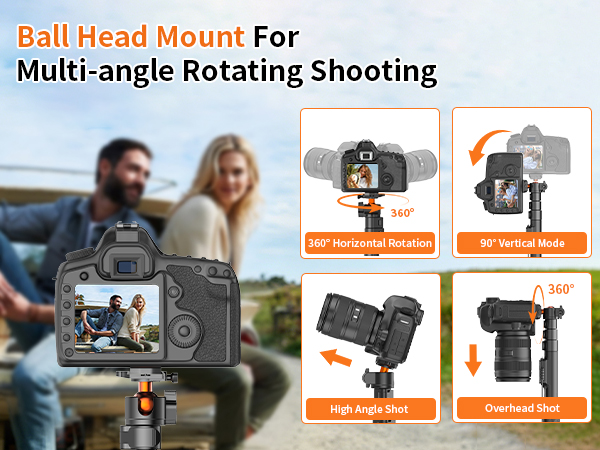 Ball Head Mount For Multi-angle Rotating Shooting