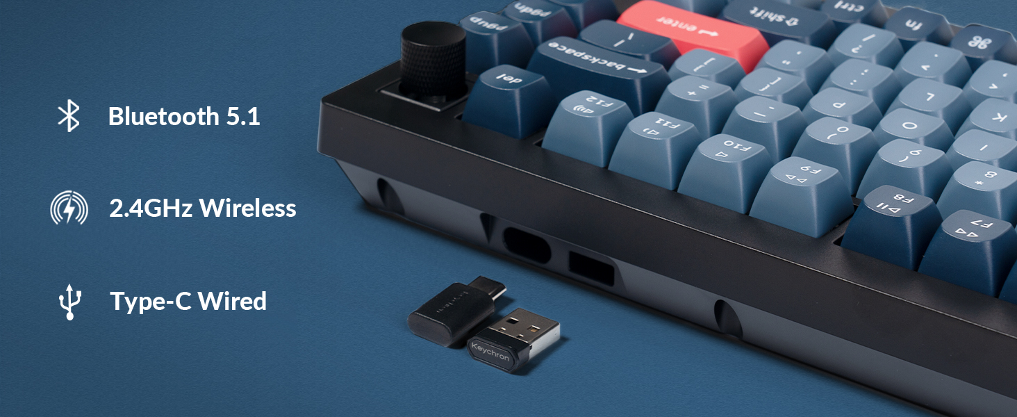 Keychron V1 Max QMK/VIA Wireless Custom Mechanical Keyboard