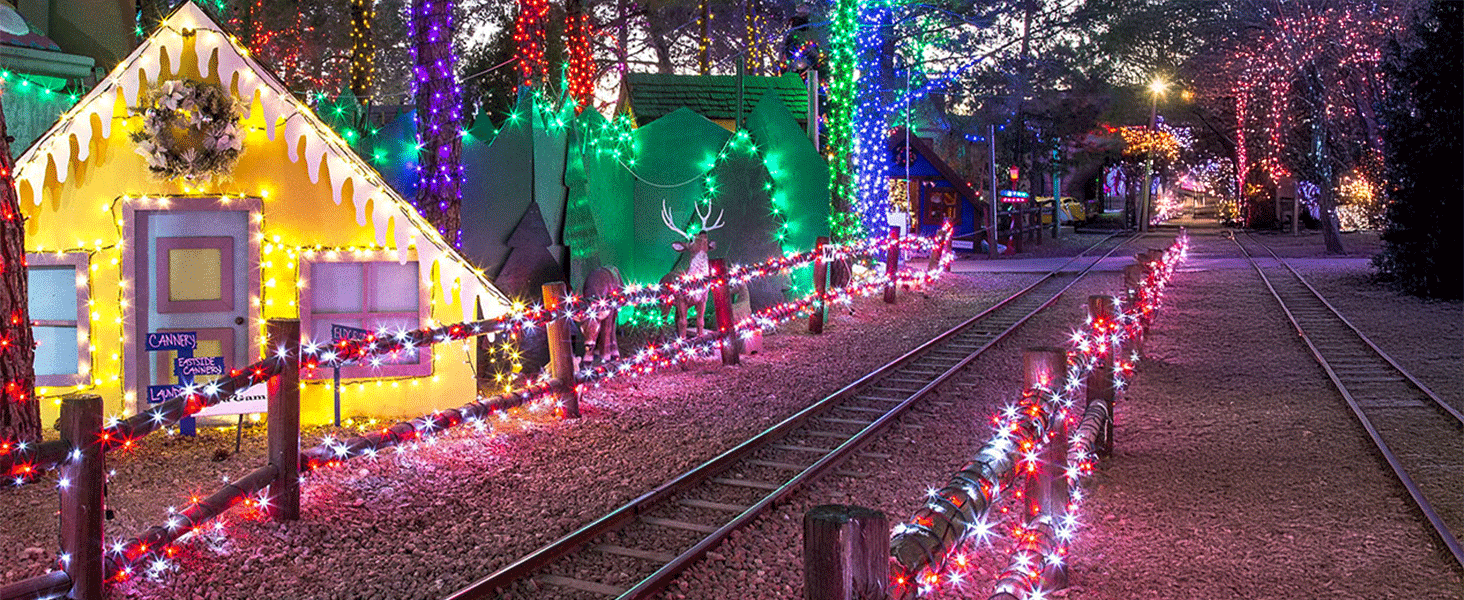 red and white christmas lights