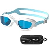 COPOZZ Swim Goggles Adult Women, Swimming Goggles for Women & Men, Anti-Fog No Leaking UV Protect...