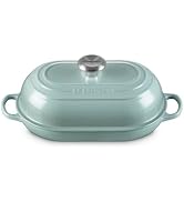 Le Creuset Enameled Cast Iron Signature Oval Bread Oven, 11.5 inch, Sea Salt