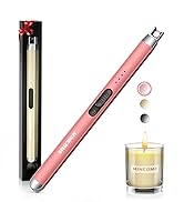 MINCOME Electric Candle Lighter, USB-C Rechageable Arc Lighters for Camping, Long Lighter with Sa...