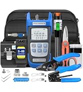 10 in 1 Fiber Tool Kit with Rechargeable Optical Power Meter A-C710A (-70~+10dBm), Visual Fault L...