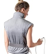 Pure Enrichment PureRelief XL Extra-Long Back & Neck Heating Pad, Safe Heat Therapy for Sore Musc...