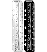 PERFORMORE 2 Pack of Snap-in 8” Bookmark Rulers, Black and Clear Plastic Page Marker Divider Page...