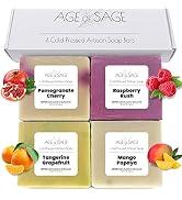 Fruity Natural Soap for Women - Handmade Artisan Soap Gift Set w/ Essential Oil - 100% All Organi...