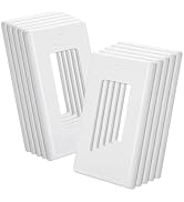 Bates- Decorator Wall Plate, 10 Pack, 1 Gang Wall Plate, Light Switch Cover, Outlet Covers Wall P...