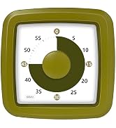 Noubnea 60 Minute Visual Timer for Kids, Kitchen Timers for Cooking with Shrinking Green Disk Lar...
