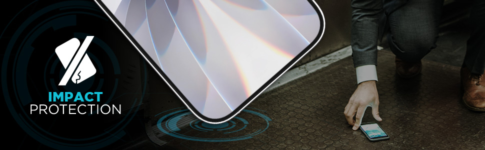 Ballistic glass screen protector for iPhone 17 absorbs drops and impact