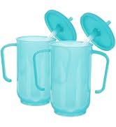 Beaupretty 2pcs Adult Sippy Cups For Elderly Sippy Cup With Straw Hospital Water Bottle With Stra...