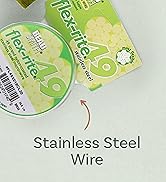The Beadsmith Flex-Rite 49 Strand Nylon Coated, Stainless-Steel Beading Wire, Jewelry Making Supp...