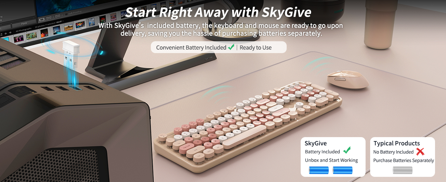 wireless keyboard and mouse combo