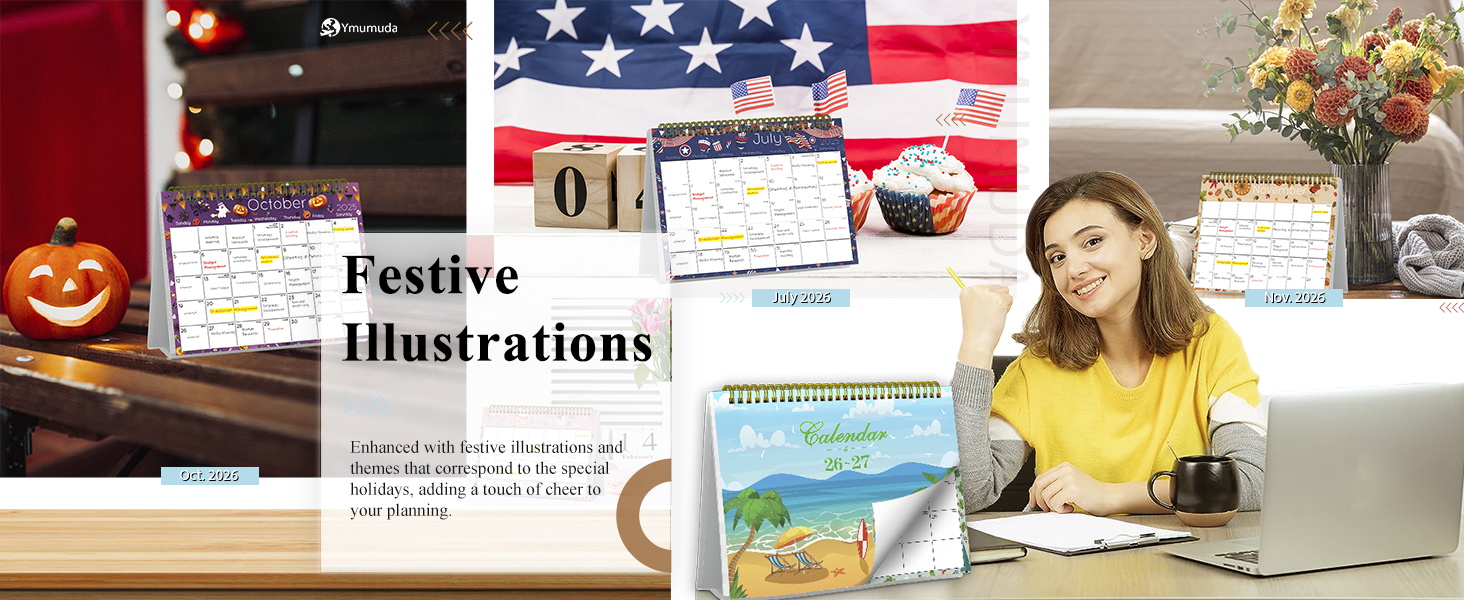 desk calendar 2026 standing flip desk calendar 2026 calendar desktop calendar Christmas