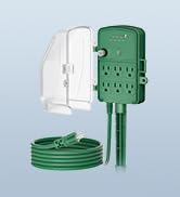 DEWENWILS Outdoor Power Stake Timer, Waterproof Dusk to Dawn Timer | 6FT Extension Cord, 6 Ground...