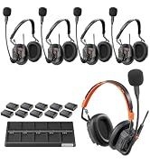 Saramonic WiTalk9X-5D 5-Person 1312ft Modular 1.9GHz Wireless Headset Intercom System for Team Co...