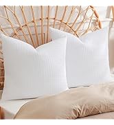 PHF 100% Cotton Waffle Weave Euro Shams 26