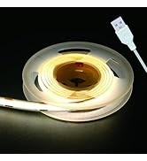 UVTaoYuan Short Led Strip Lights 5V USB LEDs Display Cabinet Lighting USB 8mm Small COB LED Strip...