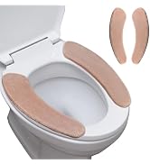 Soft Thicker Flannel Bathroom Seat Cover - Warmer Non Slip Toilet Seat Cushion - Memory Foam Non ...
