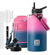 DYSANKY Insulated Water Bottle 64oz- Multiple Insulation Vacuum Sealed Thermos- Portable Sports H...