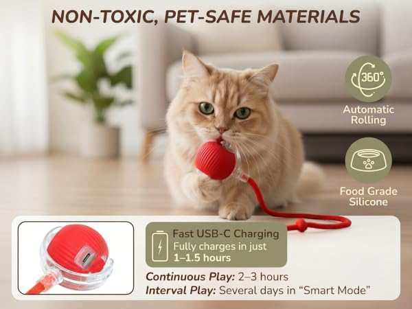 Interactive cat toys motion activated and rechargeable automatic cat interactive toys for pets.